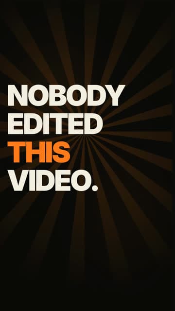 Nobody edited this video