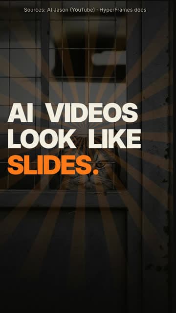 Why AI videos look like slides